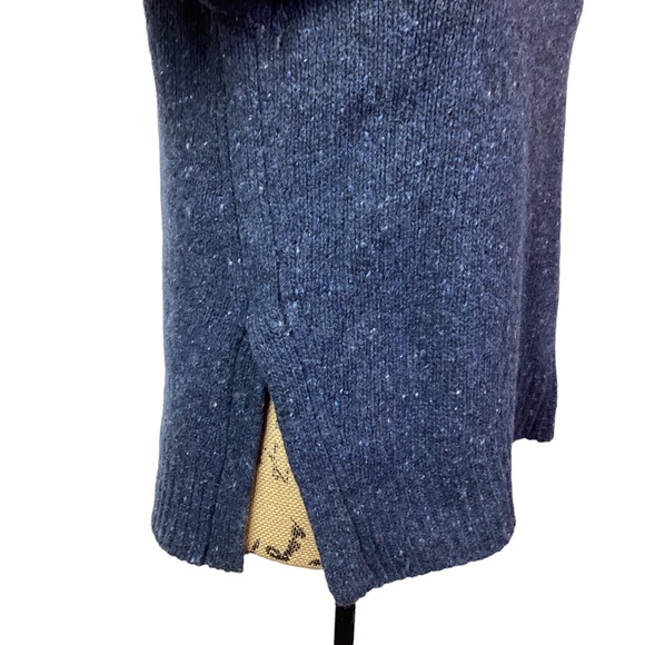 VINCE Speckled Wool Alpaca Blend Crew Sweater Blue Women Small - Picture 6 of 10